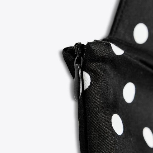 ZARA POLKA DOT RUFFLED JUMPSUIT DRESS - Picture 4 of 4